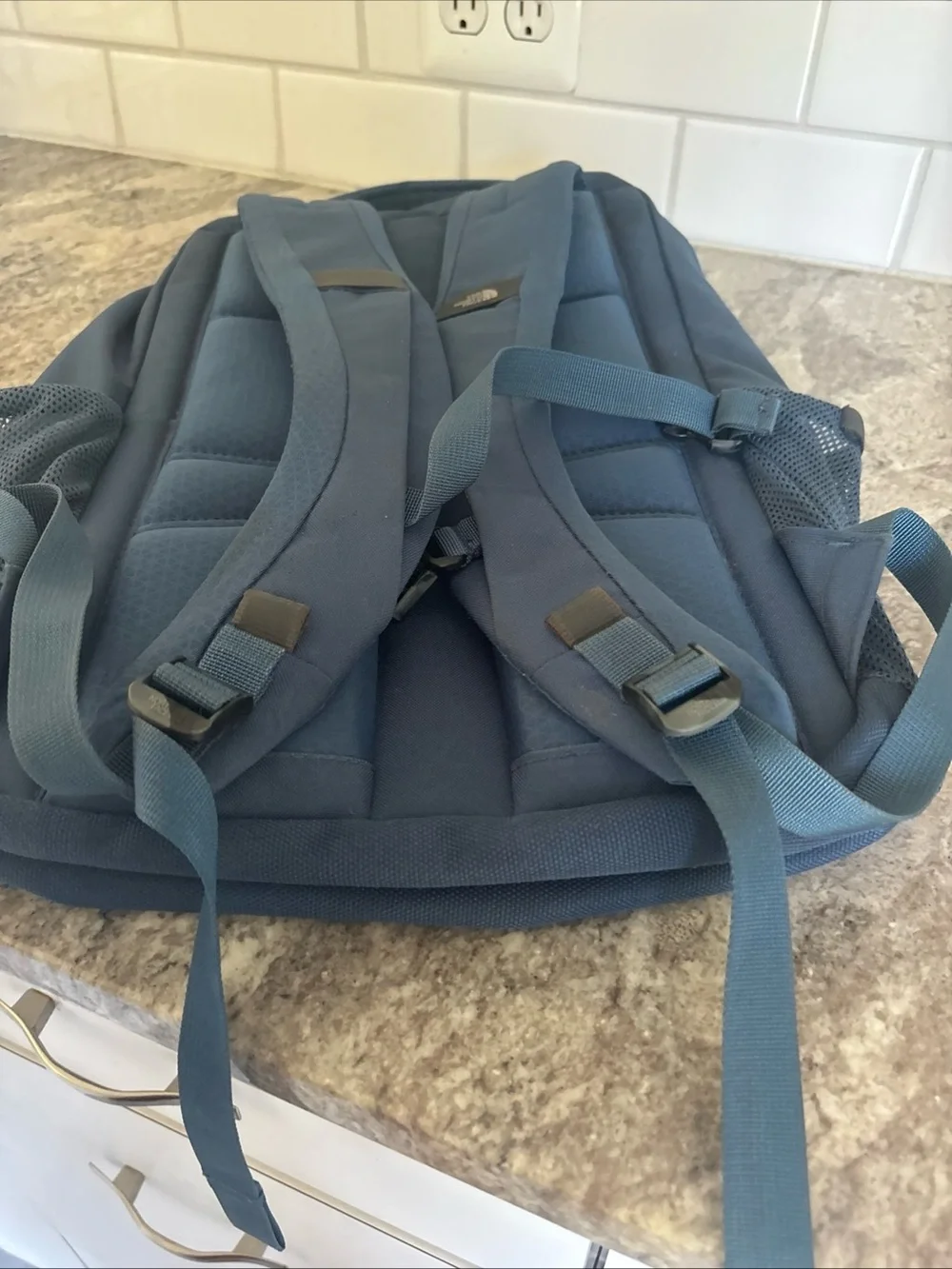 EUC THE NORTH FACE Vault Backpack - Blue Adjustable Padded Shoulders Unisex